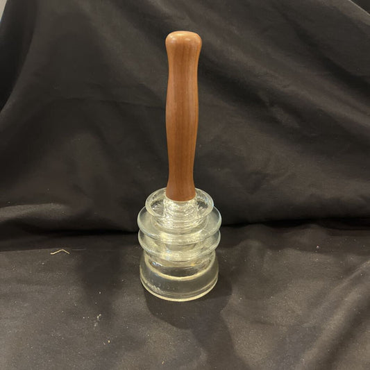 Antique Glass Insulator Bell w/Handle