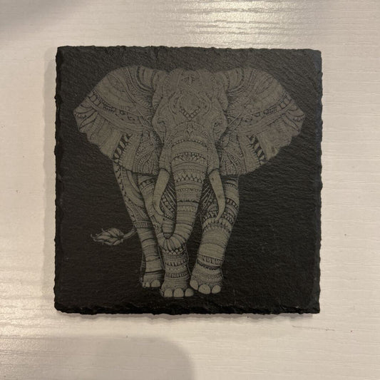 Elephant Slate Coaster