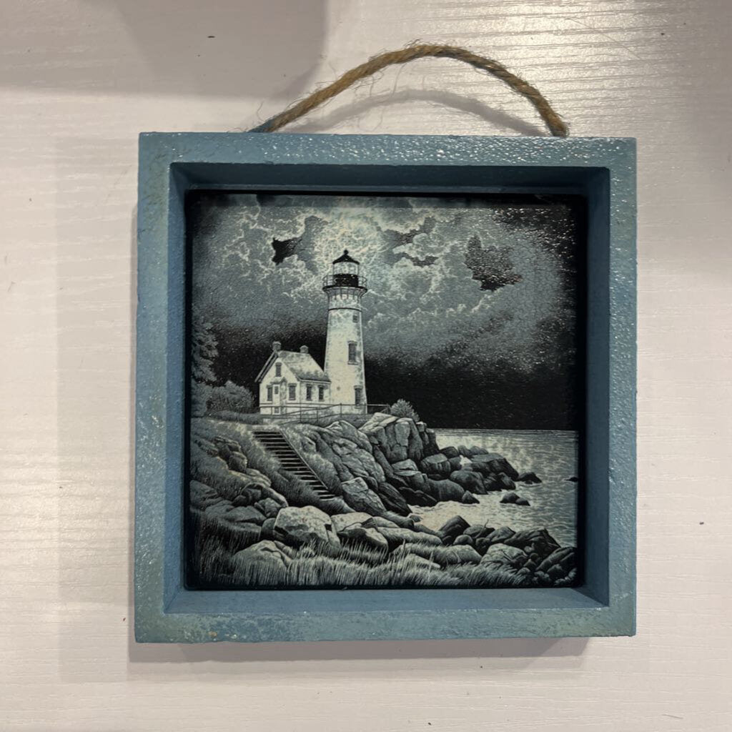 Lighthouse Painted Tile