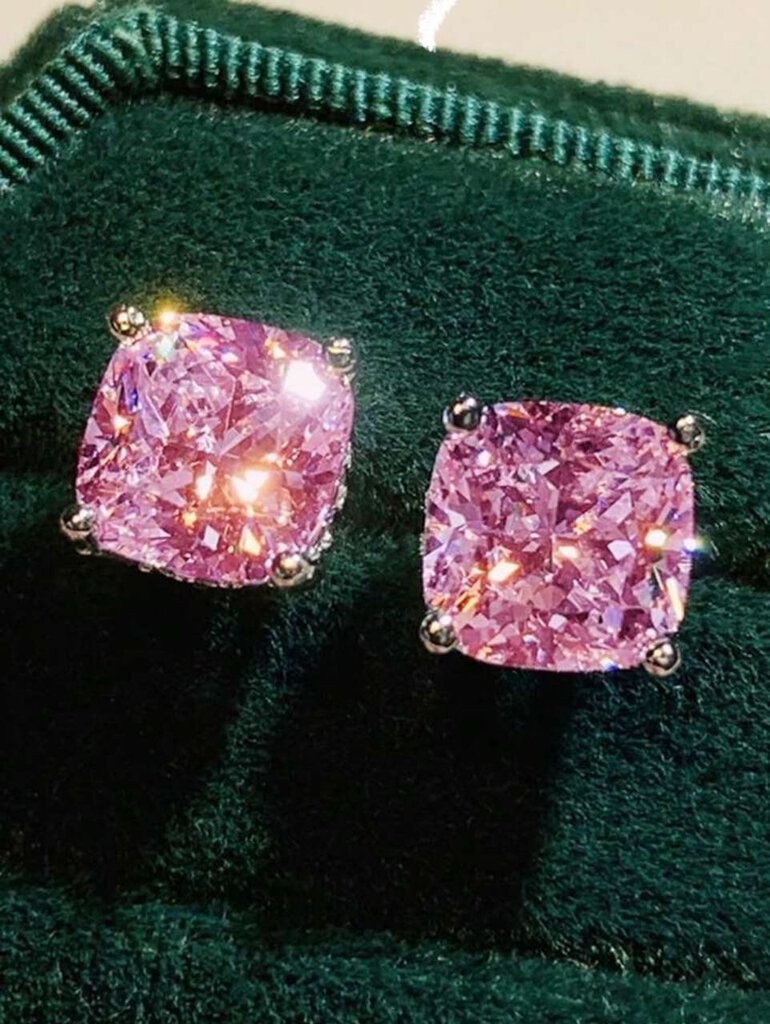 Pink CZ Stud