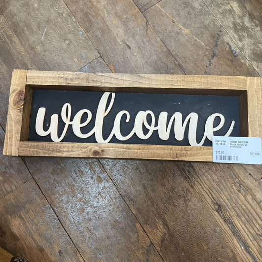 Black Neutral Welcome