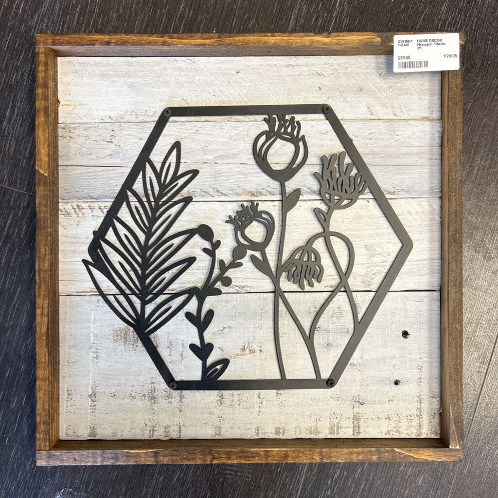 Hexagon Florals #1
