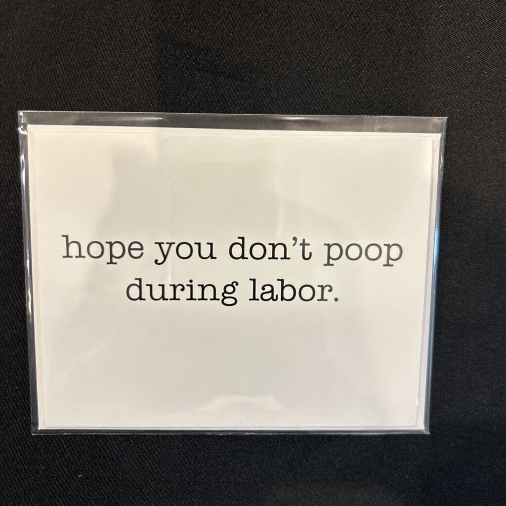 Poop During Labor, Card
