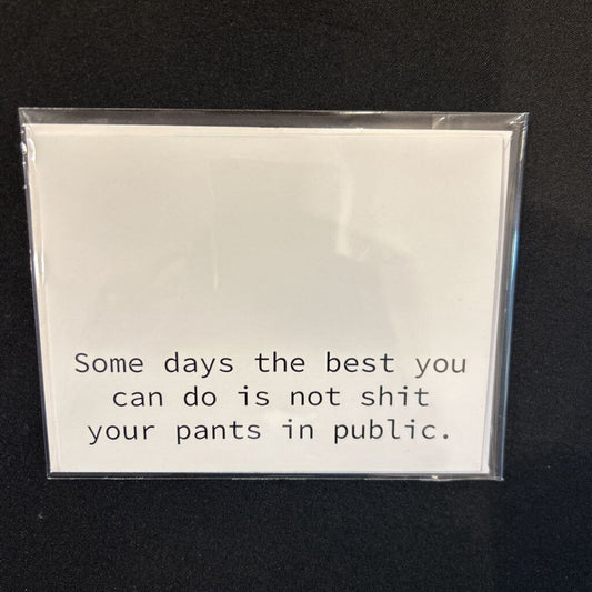 Poop in Public Card