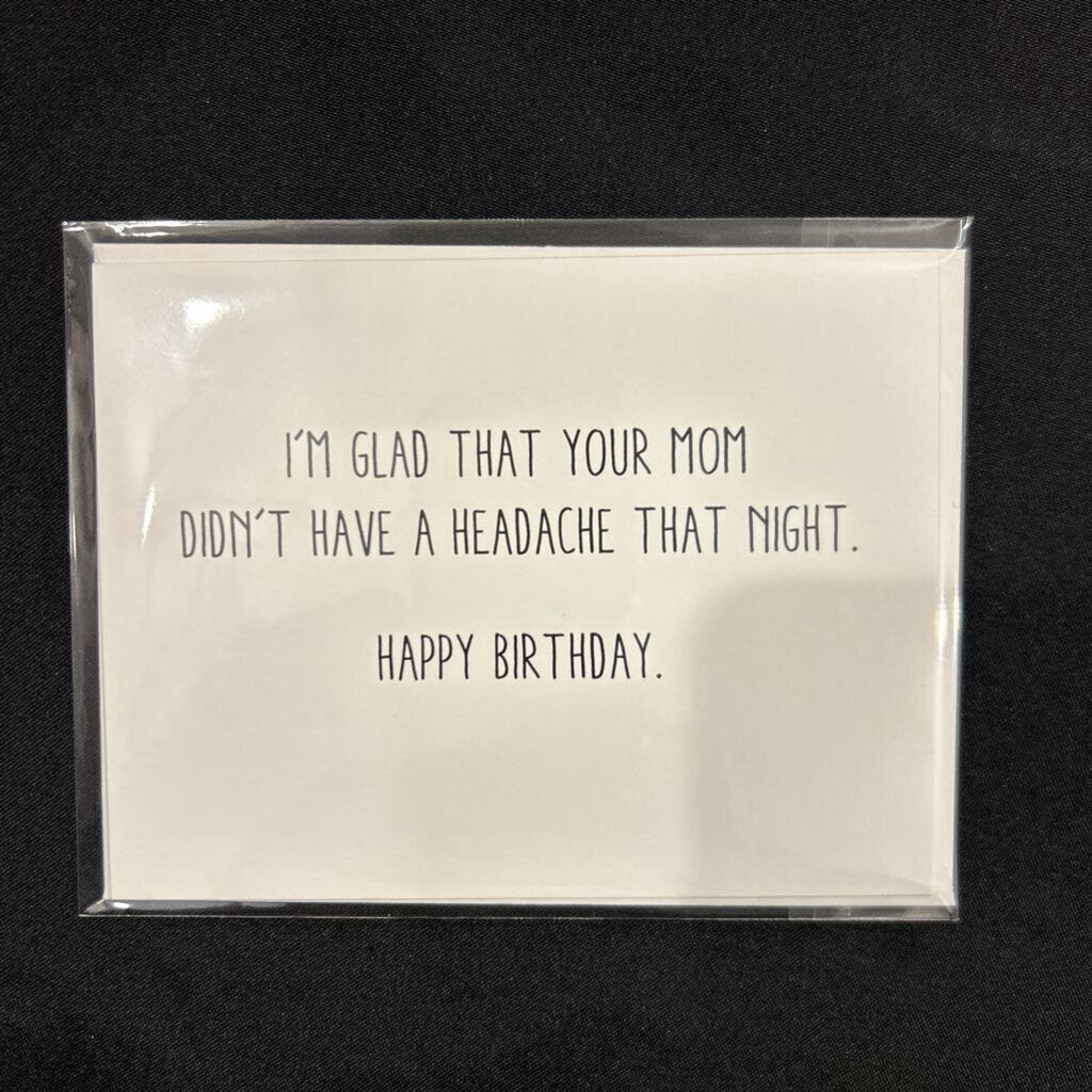 Headache Card