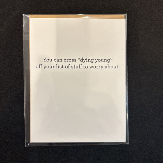 Dying Young, Card