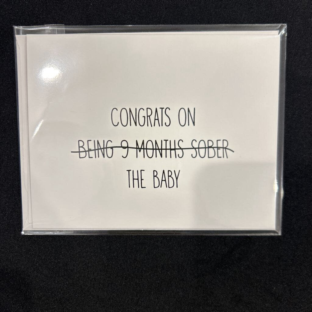 9 Months Sober, Card