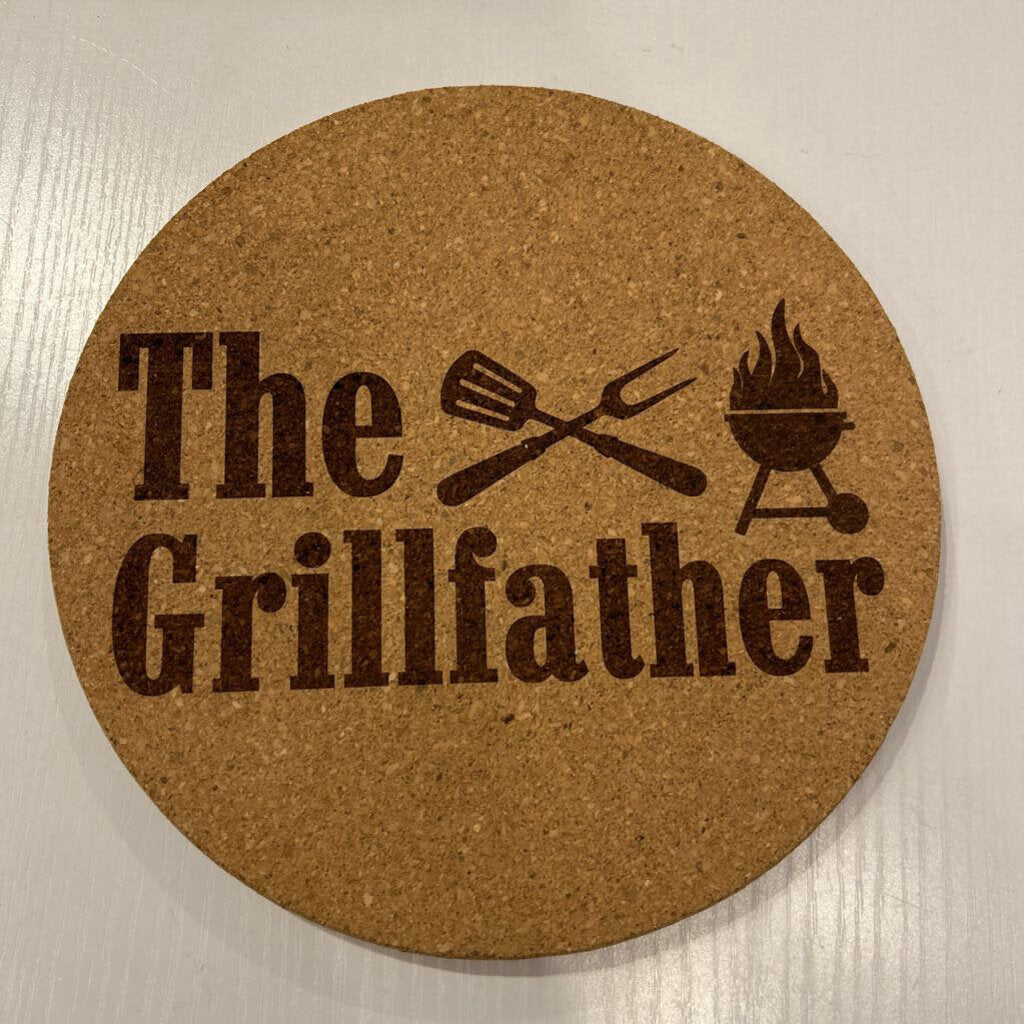 The Grillfather cork hot pad