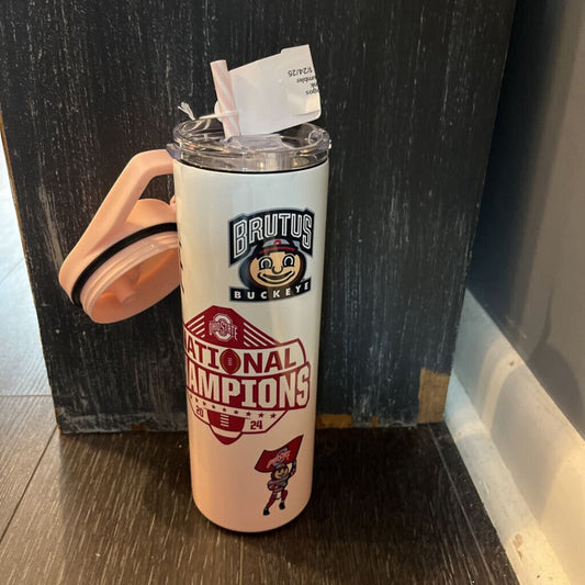 OSU Natty Logos w/ Trophy pink ombre 20oz Tumbler