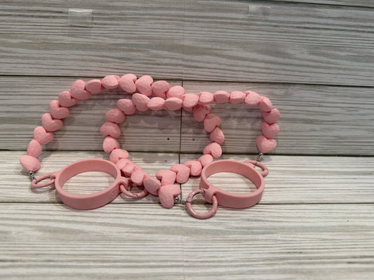 Tumbler Strap Pink Hearts