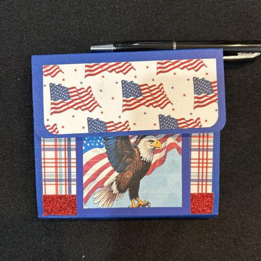 Eagle Notepad Holder with Pen