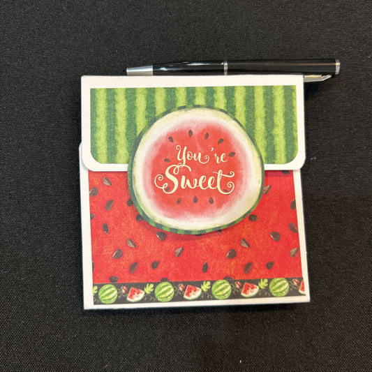 Watermelon Notepad with Pen