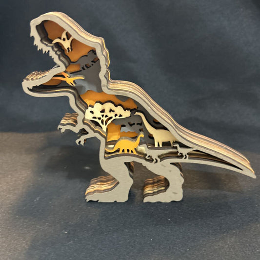 T-Rex Layered 3D Decor