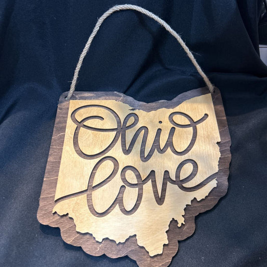 Ohio Love State Decor