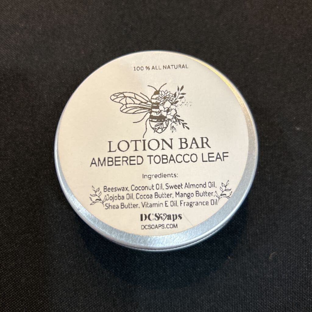 Ambered Tobacco Leaf Lotion Bar
