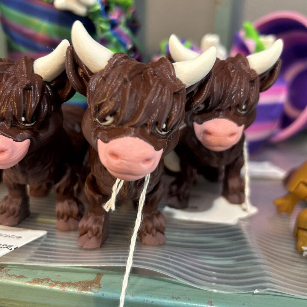 3D Highland Cow