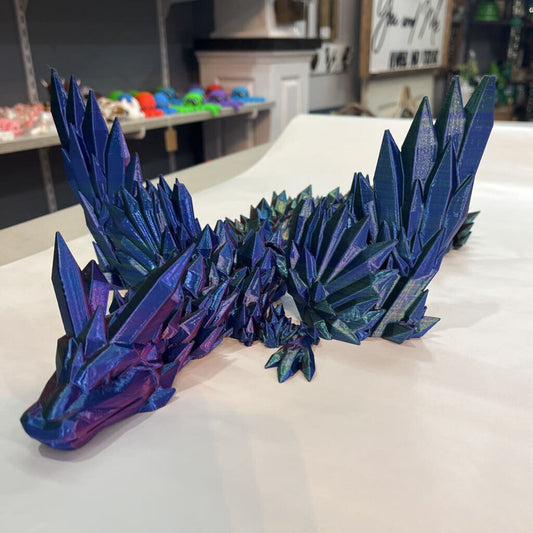 3D Large Winged Crystal Dragon