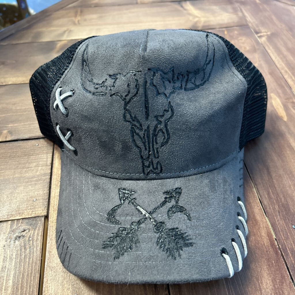 Baseball Hat-Bull Skull