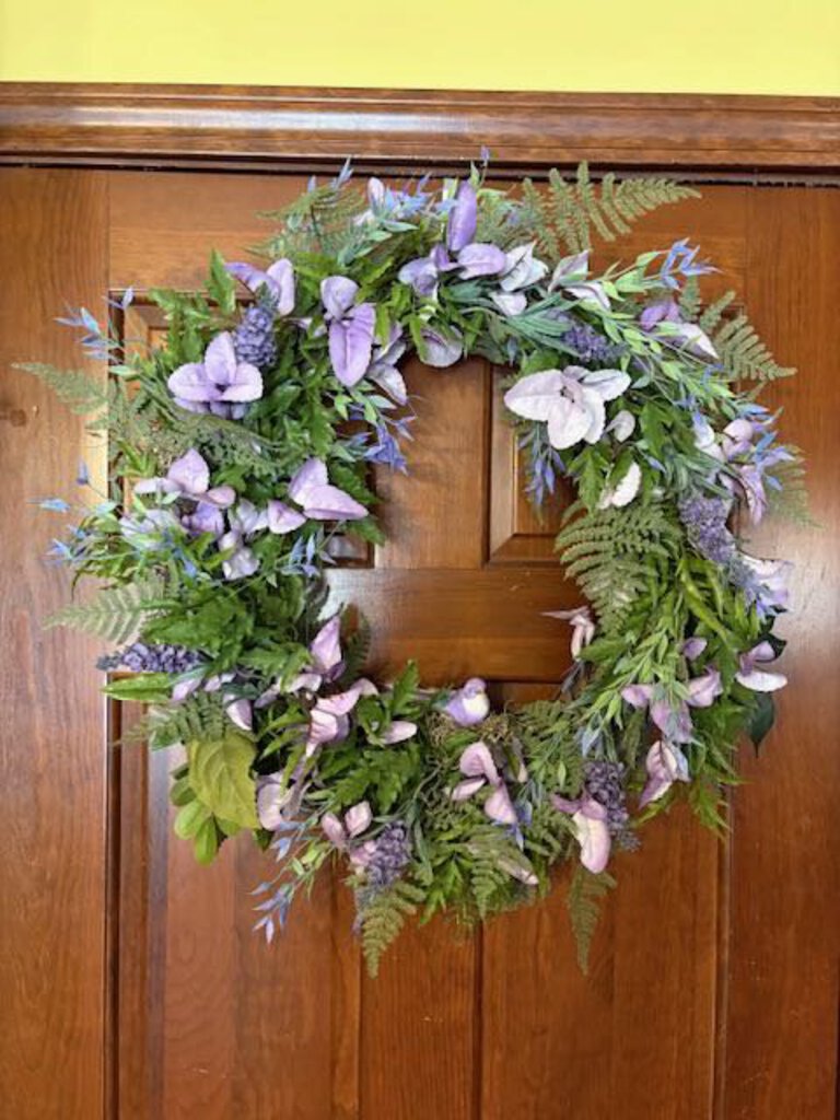 Purple Greenery Wreath 2