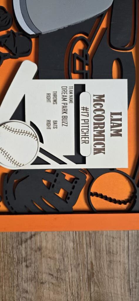 Custom DP Baseball Plaque