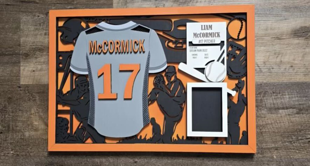 Custom DP Baseball Plaque