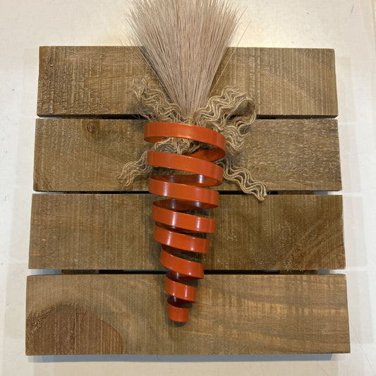 Coil Carrot on Standing Plaque