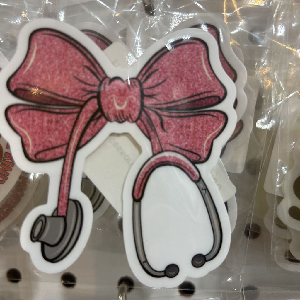 Stethoscope Bow Sticker