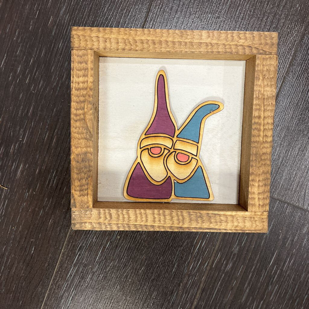Plum/Blue Gnome Duo Mini (shelf sitter)