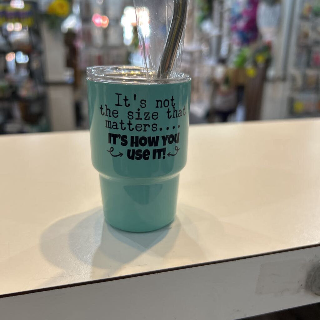 Tiny/Mighty/Size Turq 3oz Mini Tumbler