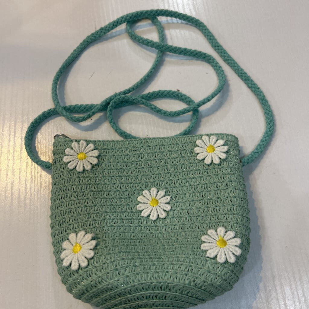 Youth Flower Grass Woven Purse
