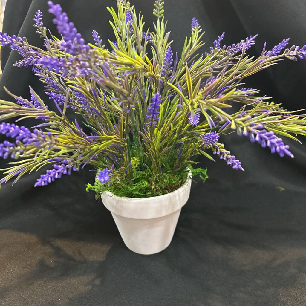 Lavendar Floral Pot