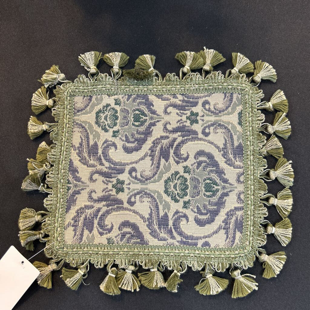 Green Tapestry with fringe