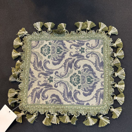Green Tapestry with fringe