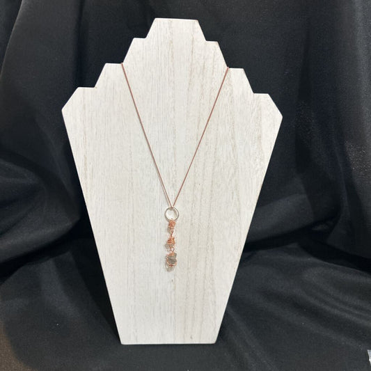 Copper Twisted Labrodite Necklace