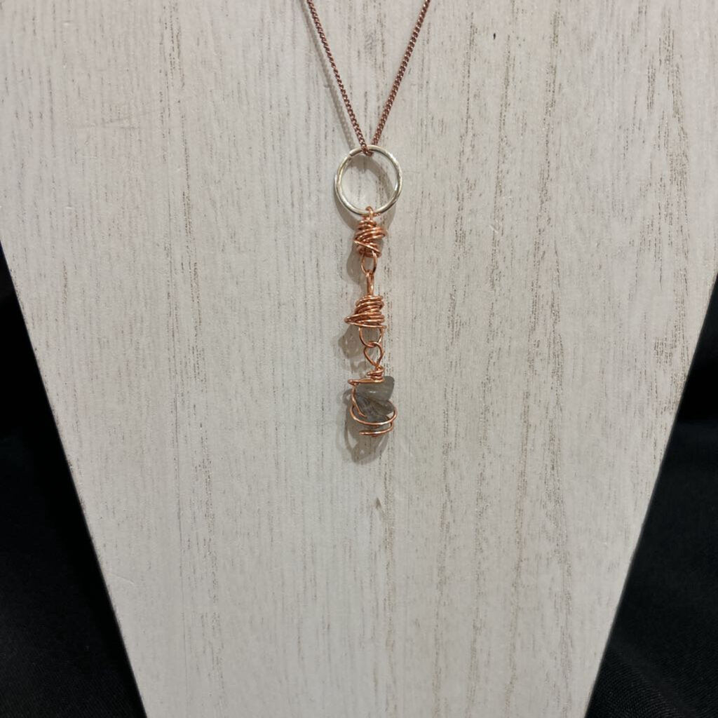 Copper Twisted Labrodite Necklace