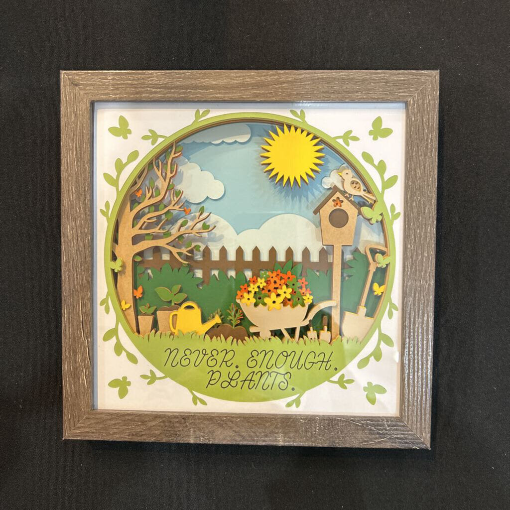 Never Enough Plants Shadowbox