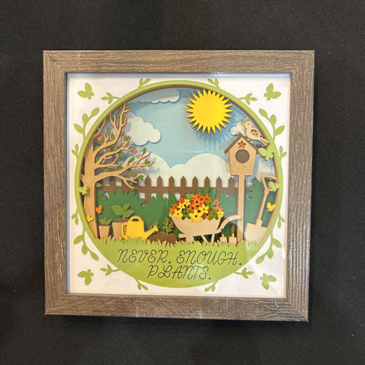 Never Enough Plants Shadowbox