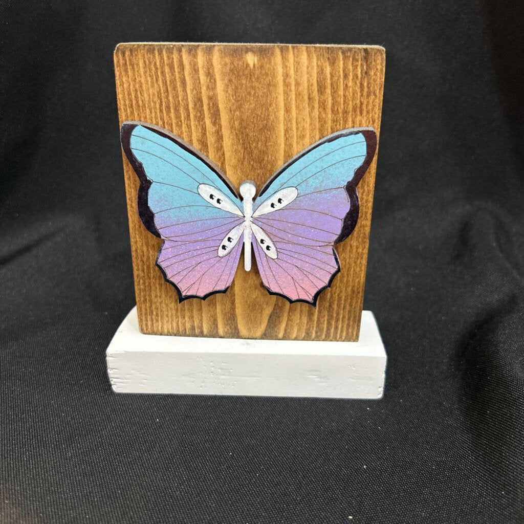 Purple Butterfly Shelf Stand