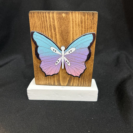 Purple Butterfly Shelf Stand
