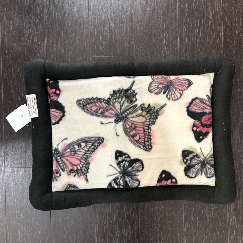 Butterfly Pet Bed pink, black, white