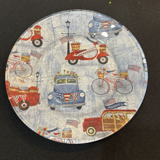 Small Patriotic Truck Plate