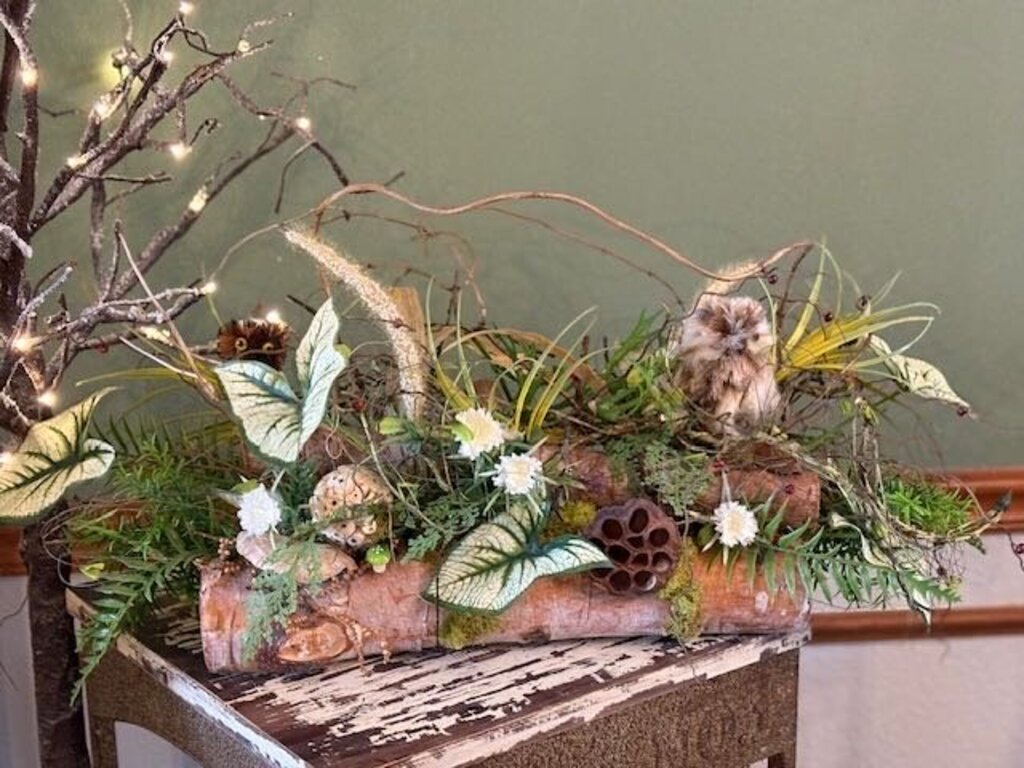 Log Wooden Floral