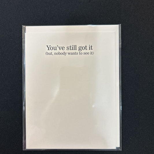 Still Got It, Card