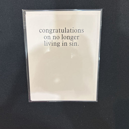 Living in Sin, Card