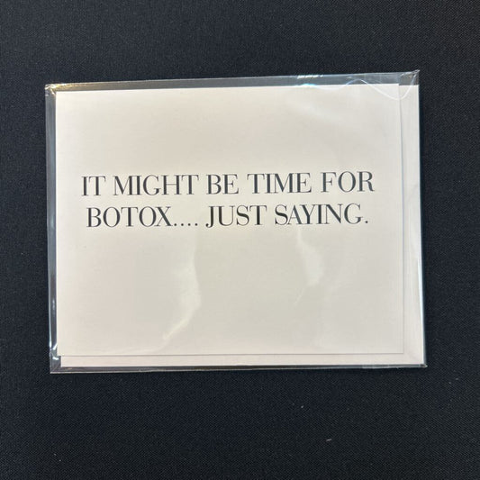 Time for Botox, Card