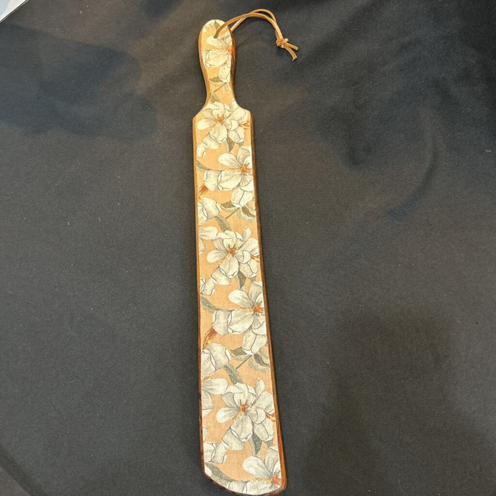 Orange Floral Cutting Board