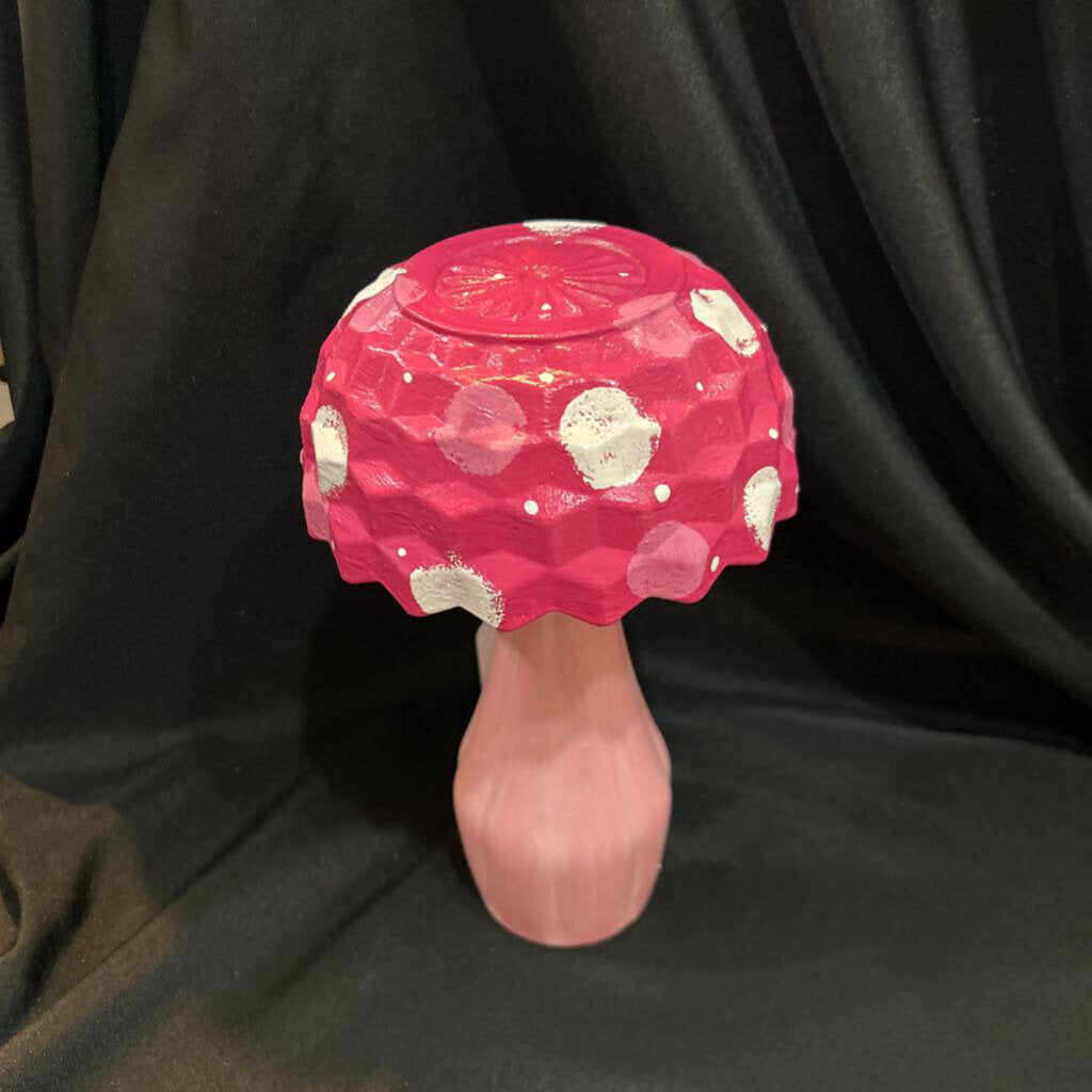 Pink Mushroom Yard Decor