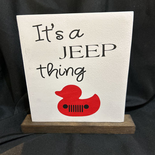 It's a Jeep Thing red duck