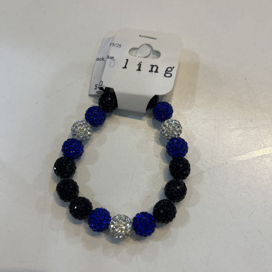 Bling Bracelet-Black, Blue, & Silver
