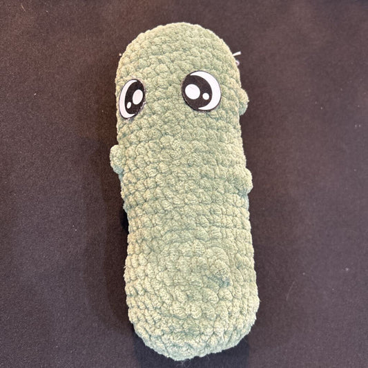 Crochet Large Pickle with eyes